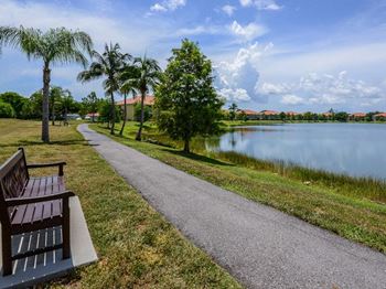 Lake with Nature Trail at Bay Breeze Villas, Florida